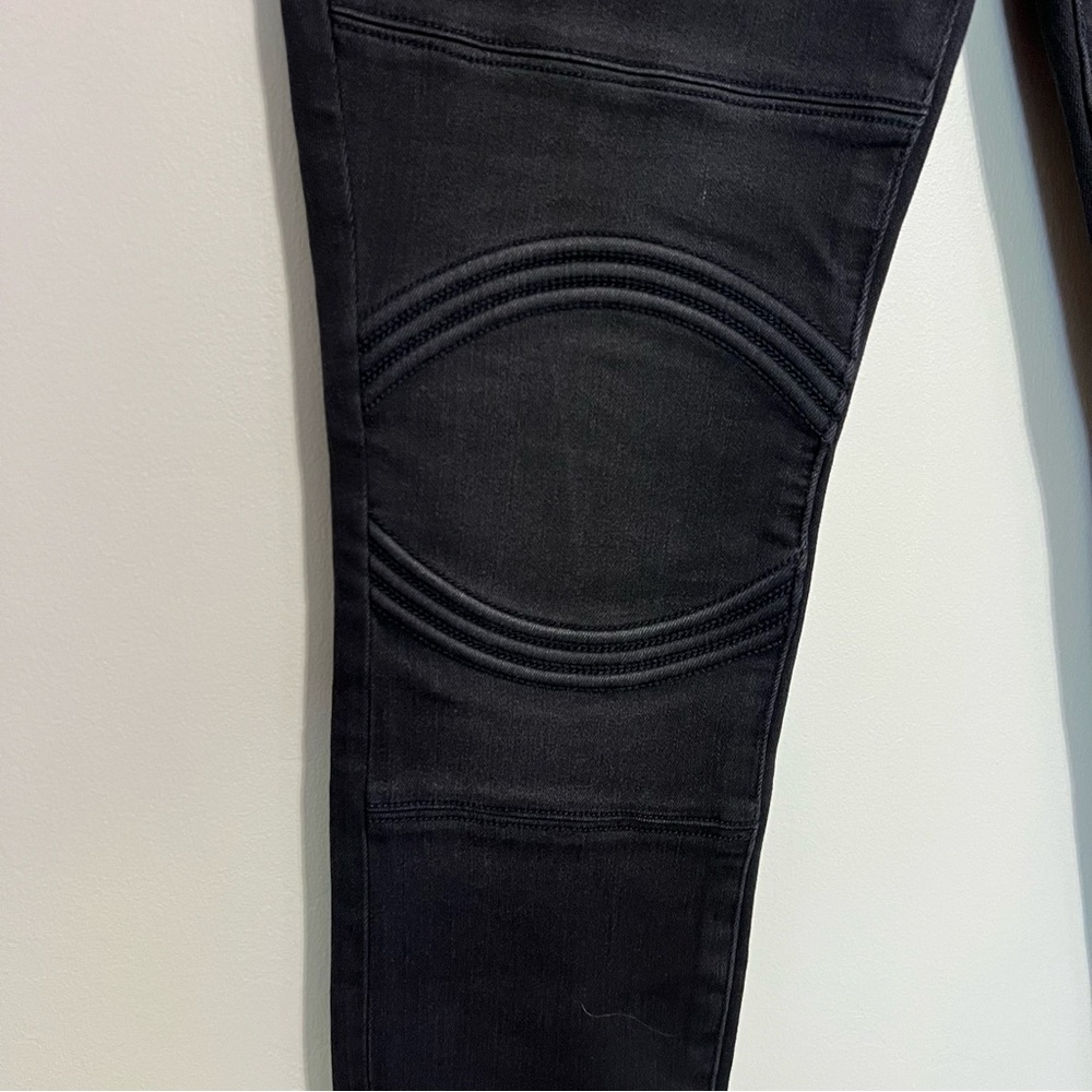 NWT Good American Black Good Waist Skinny Moto Jeans size 14 - Picture 5 of 11
